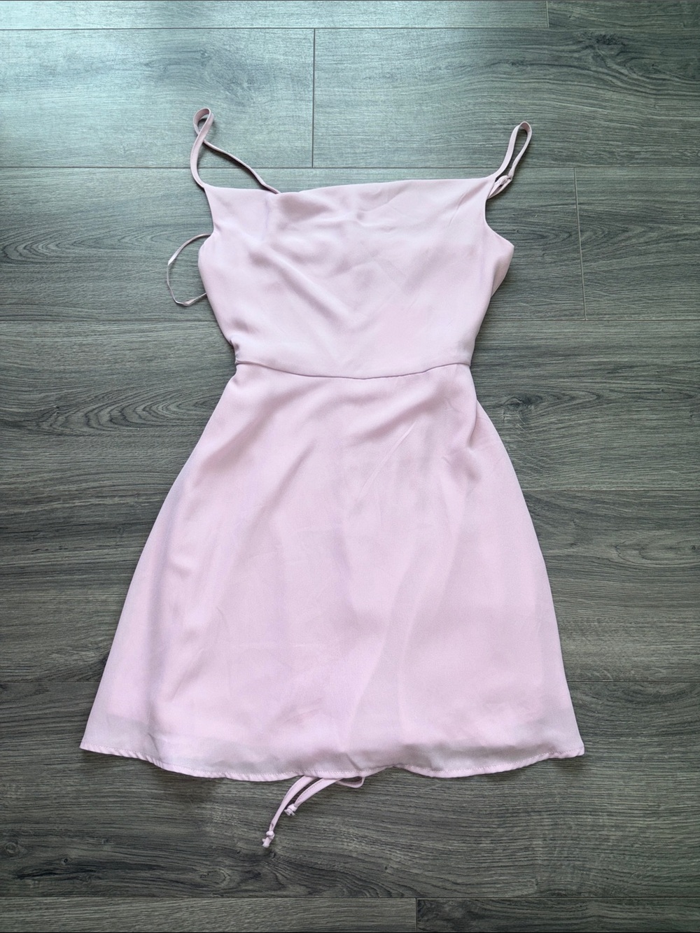 NWT Lola Grace Women’s Light Pink Spaghetti Strap Mini Dress | Size S
